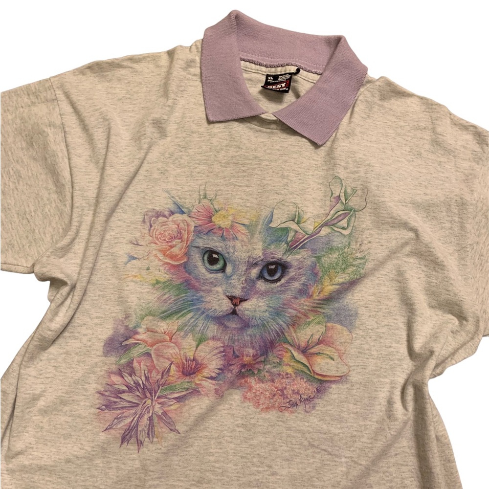 Vintage Joan Marie cat shirt